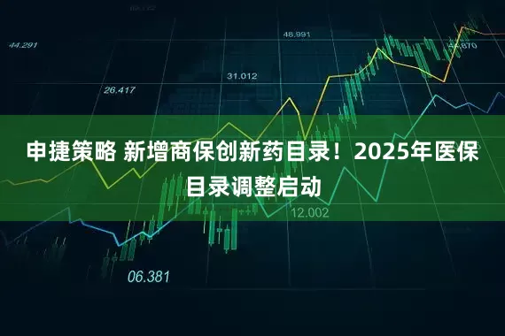 申捷策略 新增商保创新药目录！2025年医保目录调整启动